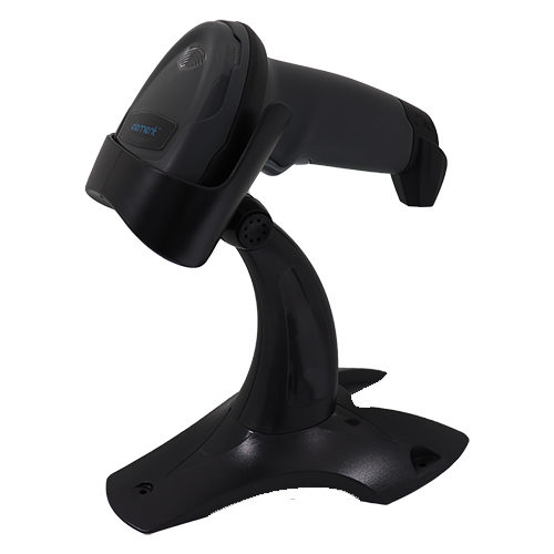Element P100 1D/2D Hand-held Barcode Scanner with stand and USB-A Cable